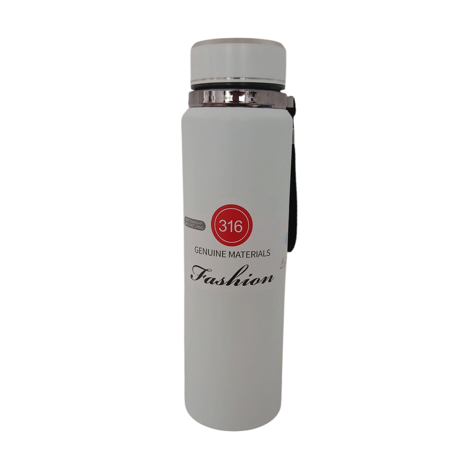 فلاکس دوجداره استیل مدل General Materials 316، دارای درب پیچی و طراحی ساده، مناسب نگهداری نوشیدنی گرم و سرد در دو سایز مختلف