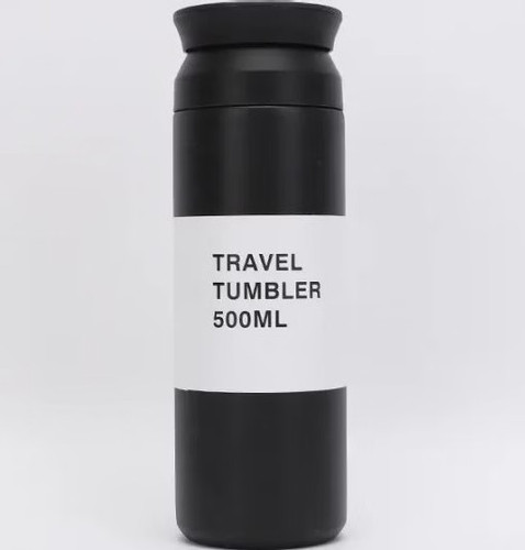 فلاکس استیل دوجداره ۳۵۰ میلیلیتری Travel Tumbler، مناسب نگهداری نوشیدنی گرم یا سرد، با طراحی ساده و قابل حمل